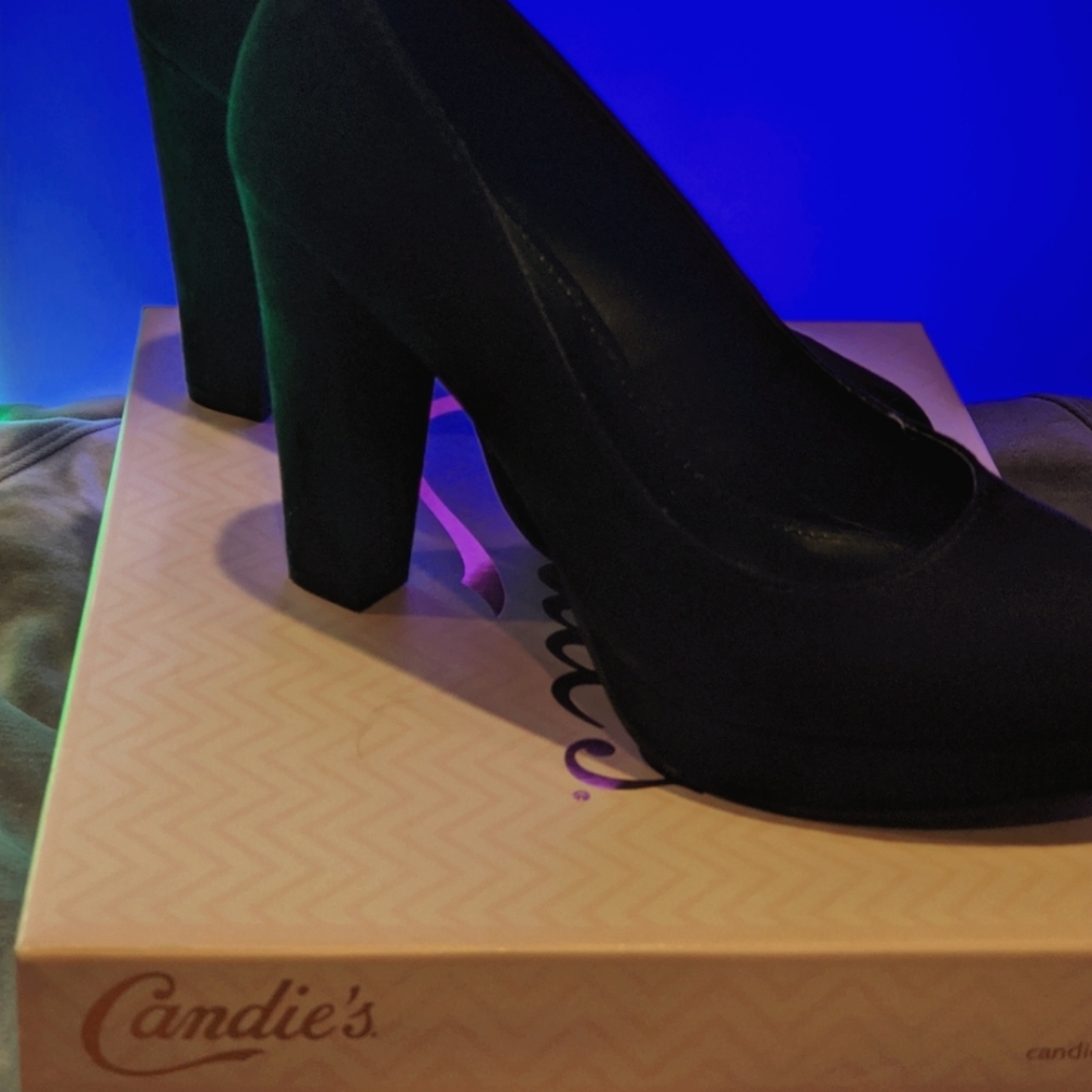 Candles Black Shoes Size 8